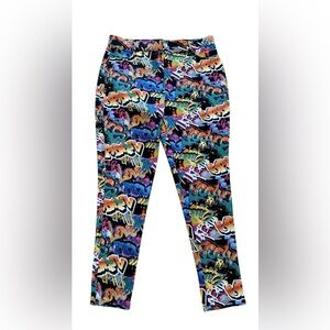 Thrill Jeans Graffiti Print Skinny Leggings Women’s 2X Y2K Streetwear Pullup